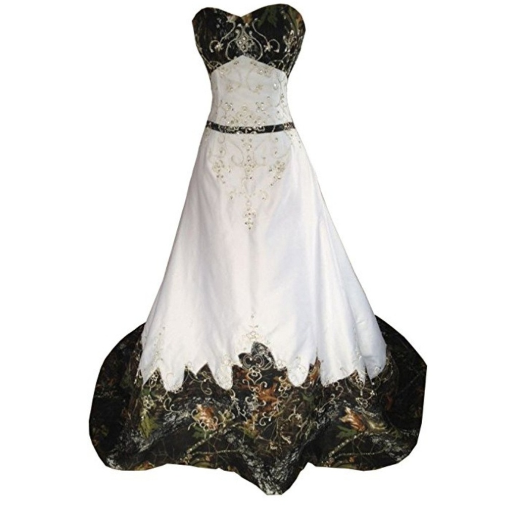 Camo wedding dress